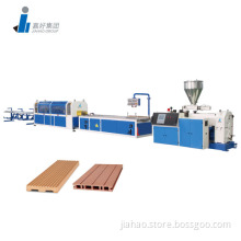 wpc profile production line with cutting machine